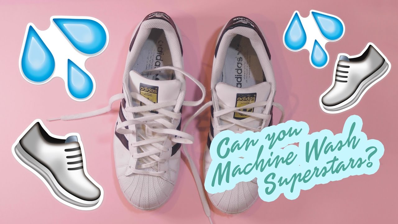 can you put adidas superstars in the washing machine